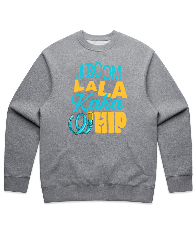 Load image into Gallery viewer, Unisex | La Boom Lala Kaka Whip Text | Crewneck Sweater

